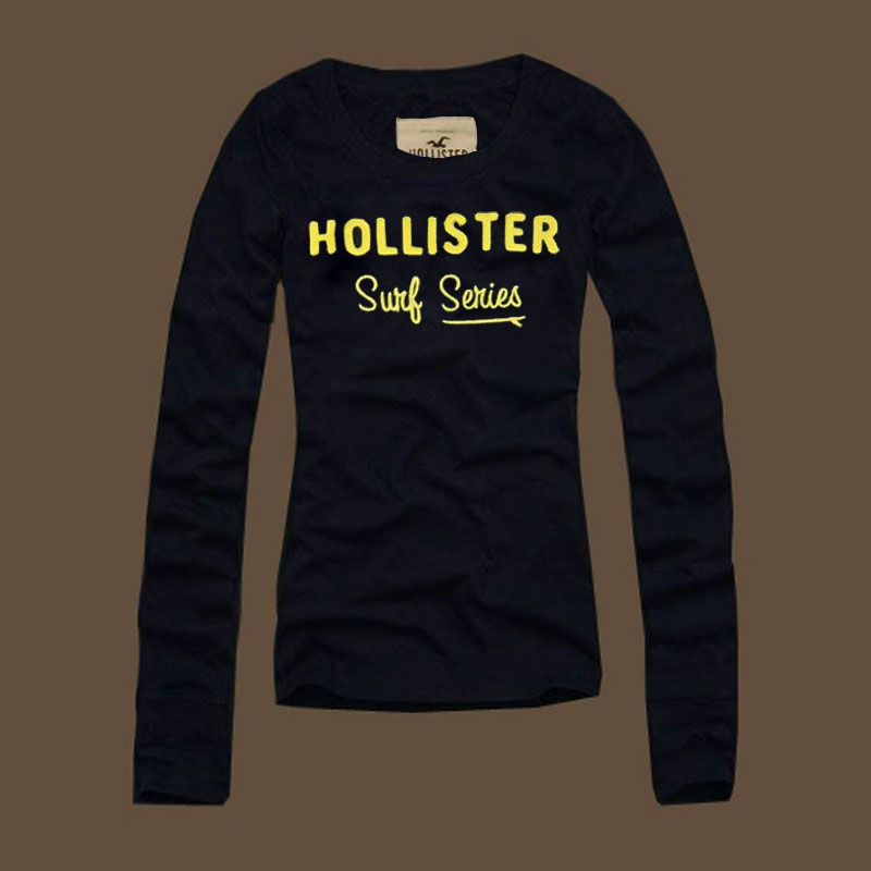 Hollister Mujeres De Cuello Redondo Largo Remera HCO4770